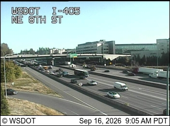 WSDOT camera at I-405 and NE 8th St, Bellevue